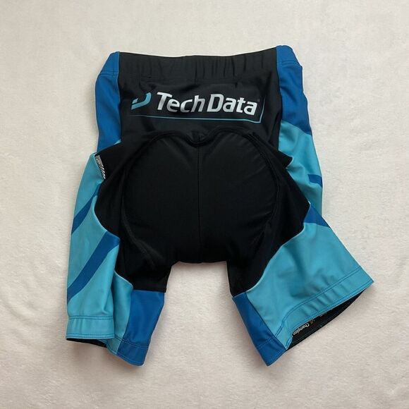 Champion System Padded‎ Cycling Shorts Women's Medium Blue Black Bicycle Shorts - Picture 3 of 9